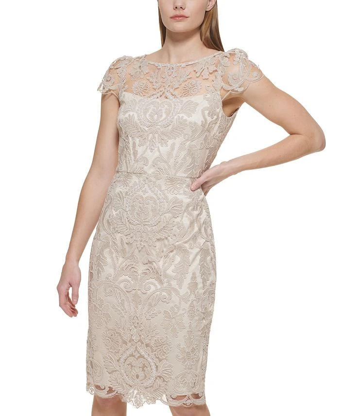 Vince Camuto Embroidered Sheath Dress 1 Vince Camuto Embroidered Sheath Dress