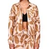 Sanctuary Printed Jeani Button-Down Denim Jacket