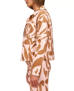 Sanctuary Printed Jeani Button-Down Denim Jacket -Anne Klein Sales Store 21249414 fpx