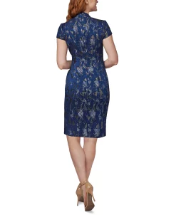 Adrianna Papell Surplice Sheath Dress -Anne Klein Sales Store 21261942 fpx