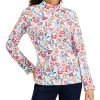 Karen Scott Women's Janelle Printed Mock-Neck Top, Created For Macy's