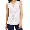 Alfani Twist-Front Sleeveless Top, Created For Macy's