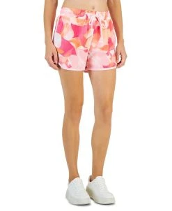 ID Ideology Women's Petal Tip Running Shorts, Created For Macy's