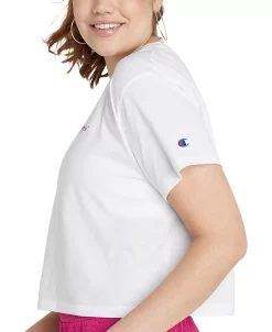 Champion Women's Cropped Logo T-Shirt -Anne Klein Sales Store 21302458 fpx