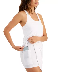 ID Ideology Women's Solid Performance Dress, Created For Macy's -Anne Klein Sales Store 21359016 fpx