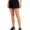 ID Ideology Women's Solid Woven Run Shorts, Created For Macy's