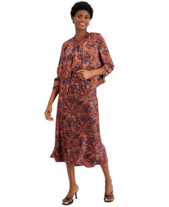 Bar III Women's Ikat-Print Scrunch-Sleeve Blazer, Created For Macy's 8 Bar III Women's Ikat-Print Scrunch-Sleeve Blazer, Created For Macy's -Anne Klein Sales Store 21428395 fpx