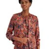Bar III Women's Ikat-Print Scrunch-Sleeve Blazer, Created For Macy's