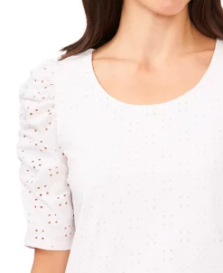 CeCe Women's Eyelet-Embroidered Top -Anne Klein Sales Store 21430637 fpx