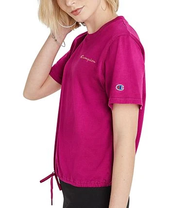 Champion Women's Campus Drawstring T-Shirt 2 Champion Women's Campus Drawstring T-Shirt - Image 2