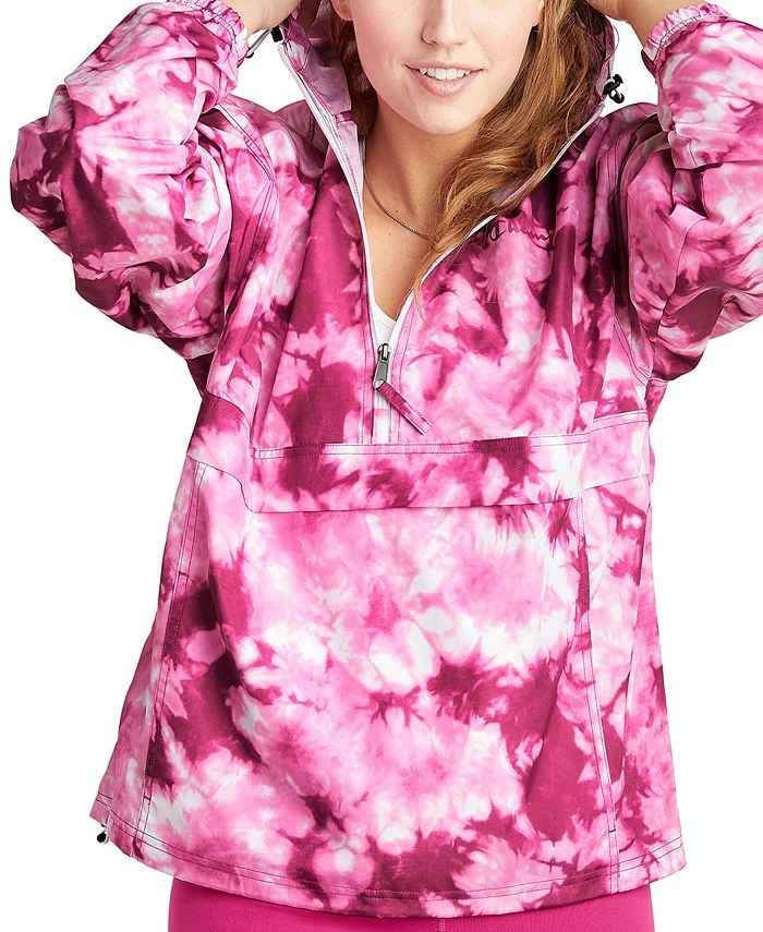 Champion Women's Packable Half-Zip Windbreaker 1 Champion Women's Packable Half-Zip Windbreaker