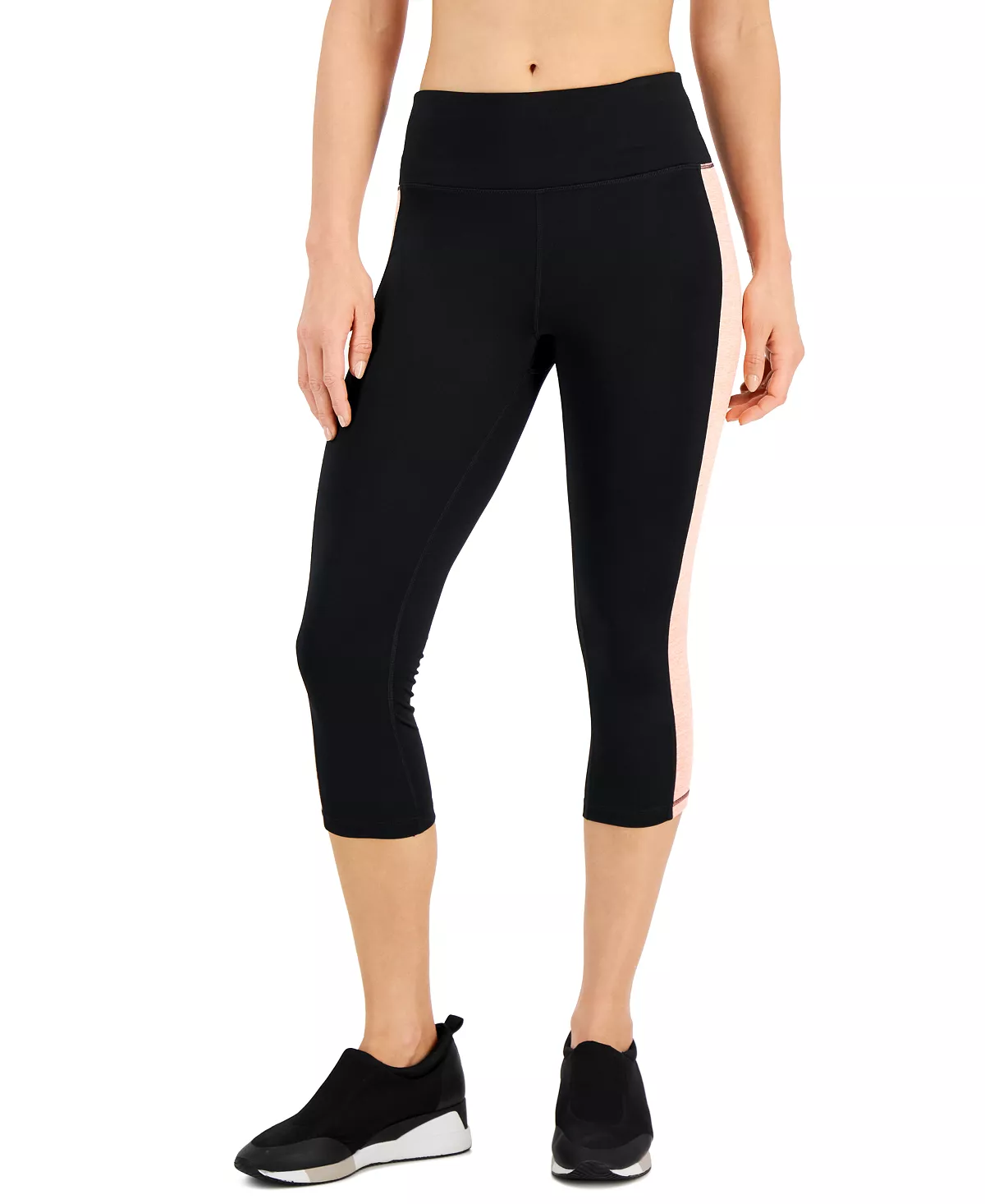ID Ideology Women's Essentials Colorblocked Cropped Leggings, Created For Macy's 1 ID Ideology Women's Essentials Colorblocked Cropped Leggings, Created For Macy's