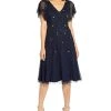 Adrianna Papell Floral Beaded Party Dress