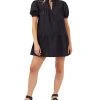 French Connection Puffed-Sleeve Mini Dress