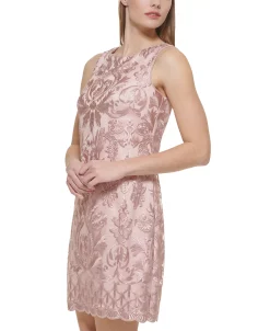 Vince Camuto Embroidered-Mesh Shift Dress -Anne Klein Sales Store 21539050 fpx