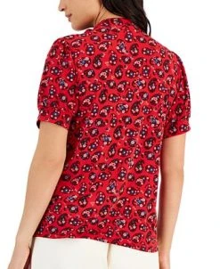 Charter Club Women's Garden Paisley Bow-Neck Top, Created For Macy's 6 Charter Club Women's Garden Paisley Bow-Neck Top, Created For Macy's -Anne Klein Sales Store 21585162 fpx