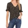 CeCe Women's Ruffle Sleeve Blouse Top