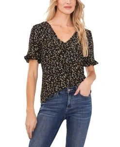 CeCe Women's Ruffle Sleeve Blouse Top