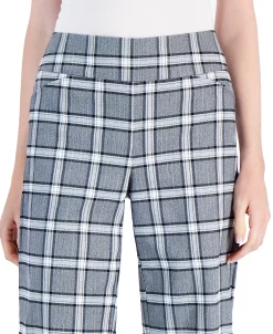 Charter Club Women's Plaid Pull-On Pants, Created For Macy's -Anne Klein Sales Store 21597335 fpx