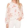 CeCe Women's Cold-Shoulder Bow Top
