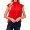 CeCe Ruffled Flutter Sleeve Blouse Top