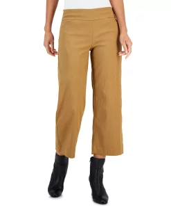 Charter Club Women's Jacquard Pull-On Wide-Leg Cropped Pants, Created For Macy's 12 Charter Club Women's Jacquard Pull-On Wide-Leg Cropped Pants, Created For Macy's -Anne Klein Sales Store 21607693 fpx