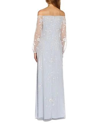 Adrianna Papell Women's Off-The-Shoulder Embellished Gown 2 Adrianna Papell Women's Off-The-Shoulder Embellished Gown - Image 2