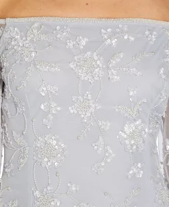 Adrianna Papell Women's Off-The-Shoulder Embellished Gown 6 Adrianna Papell Women's Off-The-Shoulder Embellished Gown -Anne Klein Sales Store 21641200 fpx