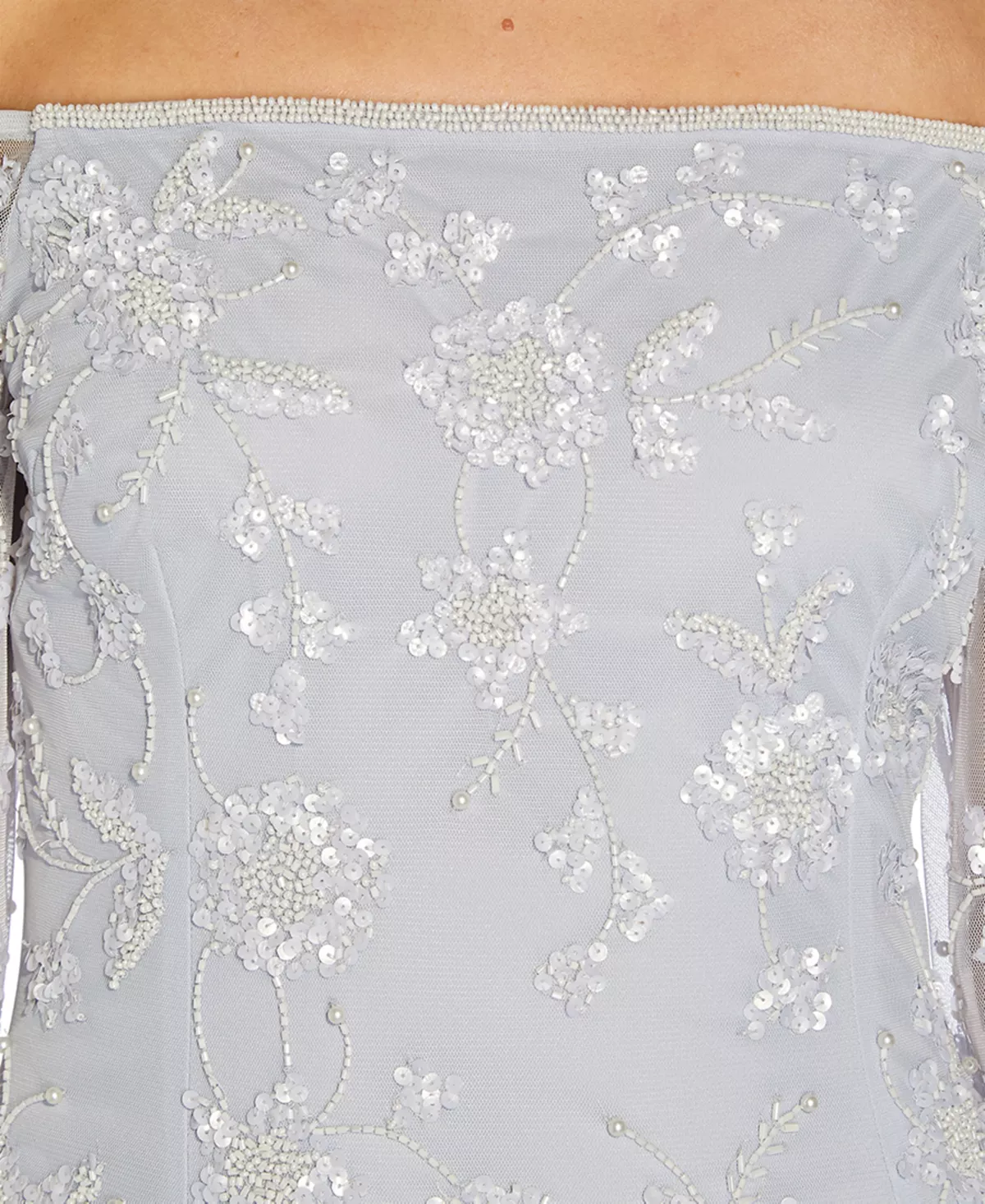 Adrianna Papell Women's Off-The-Shoulder Embellished Gown 3 Adrianna Papell Women's Off-The-Shoulder Embellished Gown - Image 3