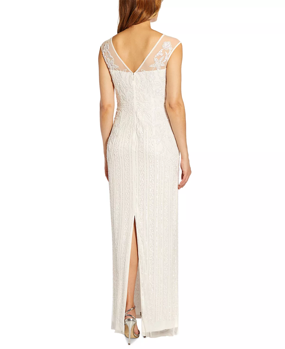 Adrianna Papell Women's Sequined Illusion Gown 2 Adrianna Papell Women's Sequined Illusion Gown - Image 2