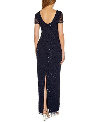 Papell Studio Women's Low-Back Beaded Gown 2 Papell Studio Women's Low-Back Beaded Gown - Image 2