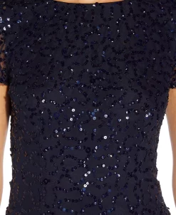 Papell Studio Women's Low-Back Beaded Gown 6 Papell Studio Women's Low-Back Beaded Gown -Anne Klein Sales Store 21673894 fpx