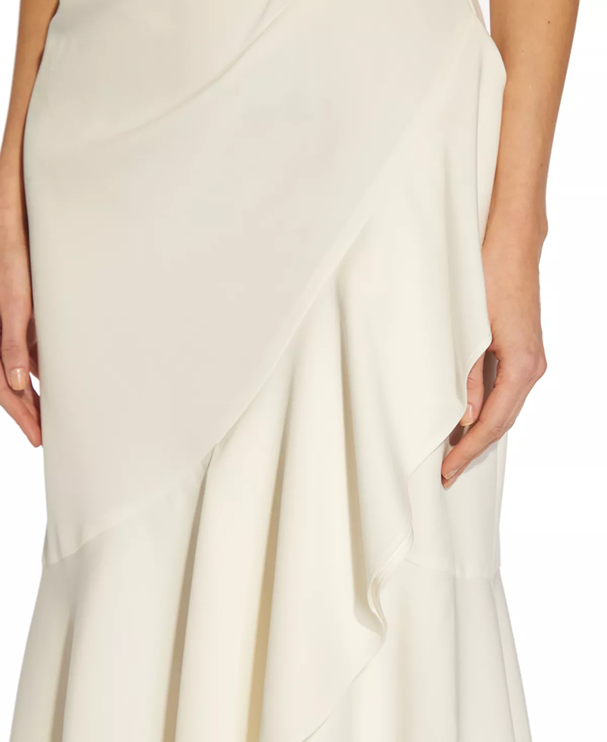Adrianna Papell Women's Ruffled High-Low Gown 3 Adrianna Papell Women's Ruffled High-Low Gown - Image 3