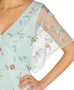 Adrianna Papell Women's Embellished Blouson Batwing-Sleeve Dress -Anne Klein Sales Store 21674095 fpx