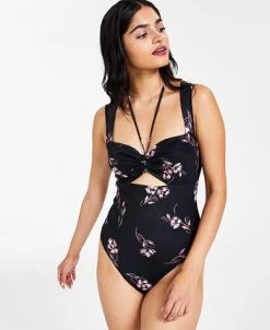 Bar III Women's Printed Sleeveless Sweetheart Bodysuit, Created For Macy's -Anne Klein Sales Store 21697391 fpx