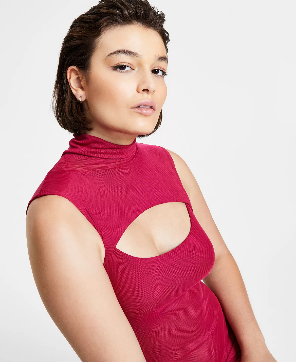 Bar III Women's Cutout Mini Dress, Created For Macy's 4 Bar III Women's Cutout Mini Dress, Created For Macy's - Image 4