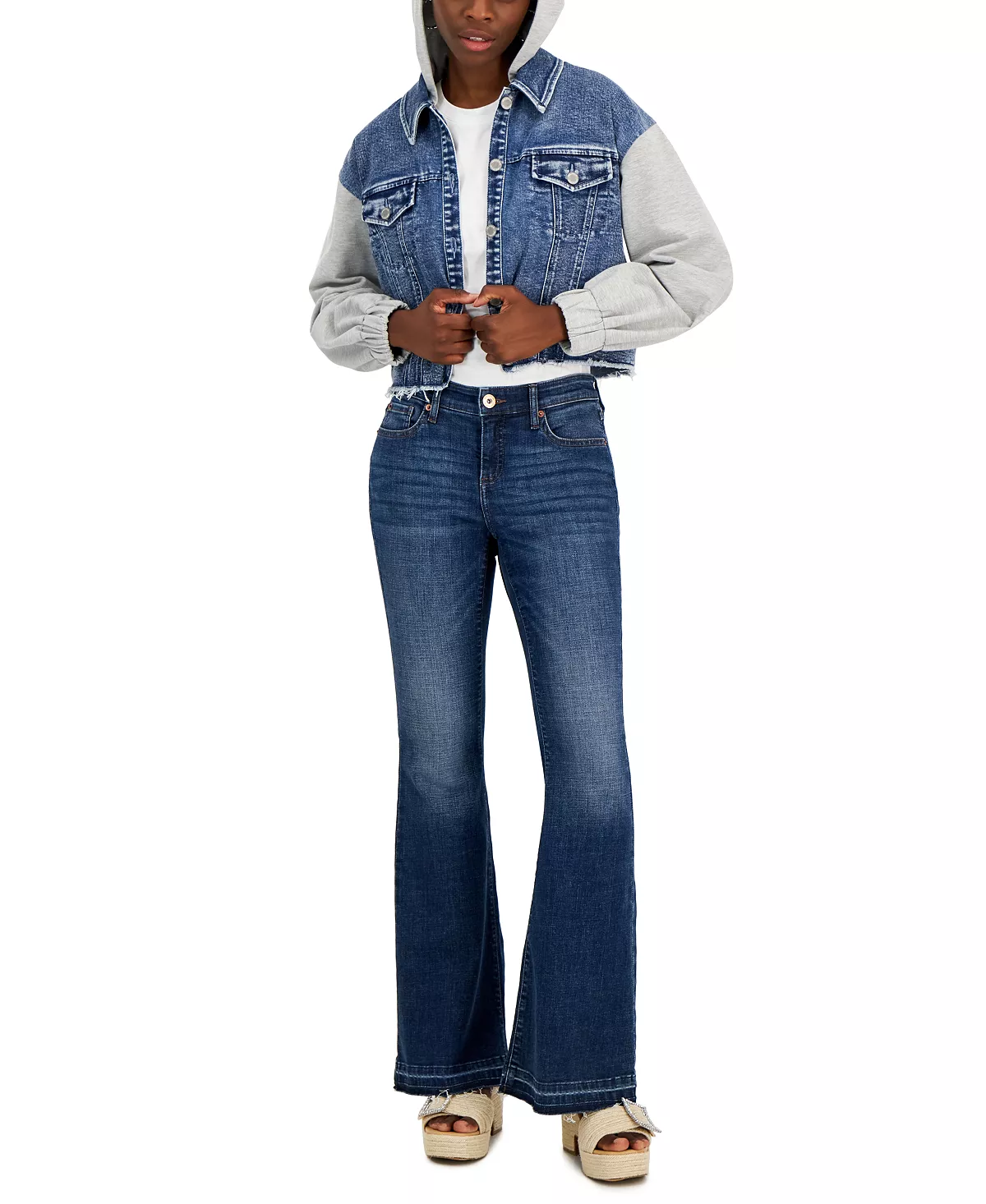 INC International Concepts Women's Mixed-Media Jacket, Created For Macy's 3 INC International Concepts Women's Mixed-Media Jacket, Created For Macy's - Image 3