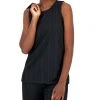 Alfani Women's Ribbed Side-Slit Sleeveless Top, Created For Macy's