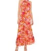 Vince Camuto Women's Challis Printed Halter Maxi Dress