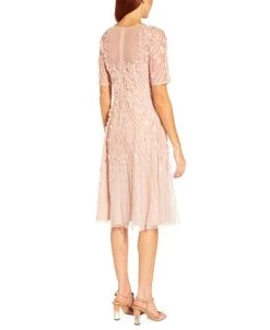 Adrianna Papell Women's Floral-Appliqué Beaded Cocktail Dress -Anne Klein Sales Store 21714503 fpx