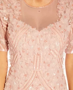 Adrianna Papell Women's Floral-Appliqué Beaded Cocktail Dress -Anne Klein Sales Store 21714504 fpx