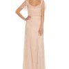 Adrianna Papell Blouson Beaded Gown