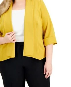 Kasper Plus Size Open-Front Soft Blazer -Anne Klein Sales Store 21719912 fpx