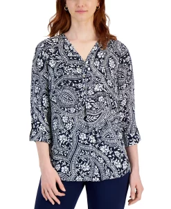 JM Collection Women's Vacation Top, Created For Macy's -Anne Klein Sales Store 21721124 fpx