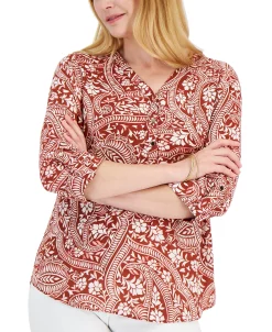 JM Collection Women's Vacation Top, Created For Macy's -Anne Klein Sales Store 21721126 fpx