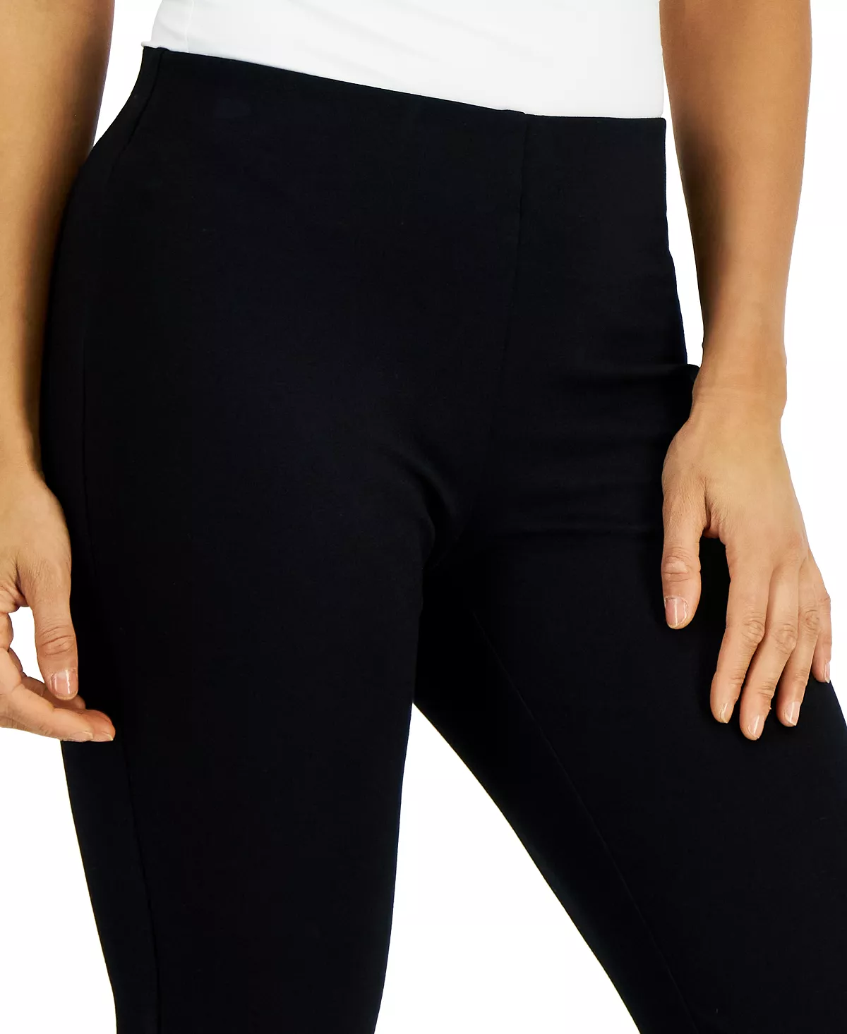 JM Collection Women's Ponté Knit Pull-On Pants, Created For Macy's 4 JM Collection Women's Ponté Knit Pull-On Pants, Created For Macy's - Image 4