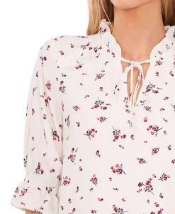 CeCe Women's Tie-Neck Floral-Print Blouse 8 CeCe Women's Tie-Neck Floral-Print Blouse -Anne Klein Sales Store 21731165 fpx