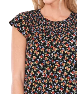 CeCe Women's Floral-Print Flutter-Sleeve Dress 6 CeCe Women's Floral-Print Flutter-Sleeve Dress -Anne Klein Sales Store 21731570 fpx