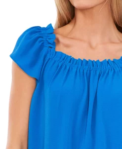 CeCe Ruffled Square-Neck Top 6 CeCe Ruffled Square-Neck Top -Anne Klein Sales Store 21731599 fpx