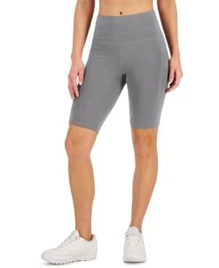 ID Ideology Petite 10 Compression Bike Shorts, Created For Macy's